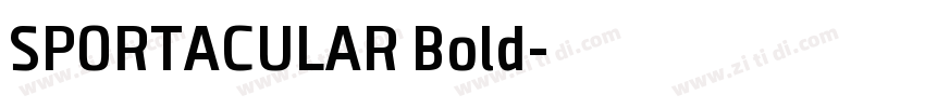 SPORTACULAR Bold字体转换